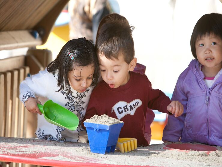 child playing outside 