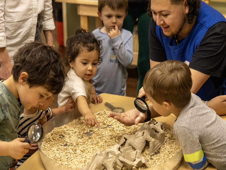 children with teacher