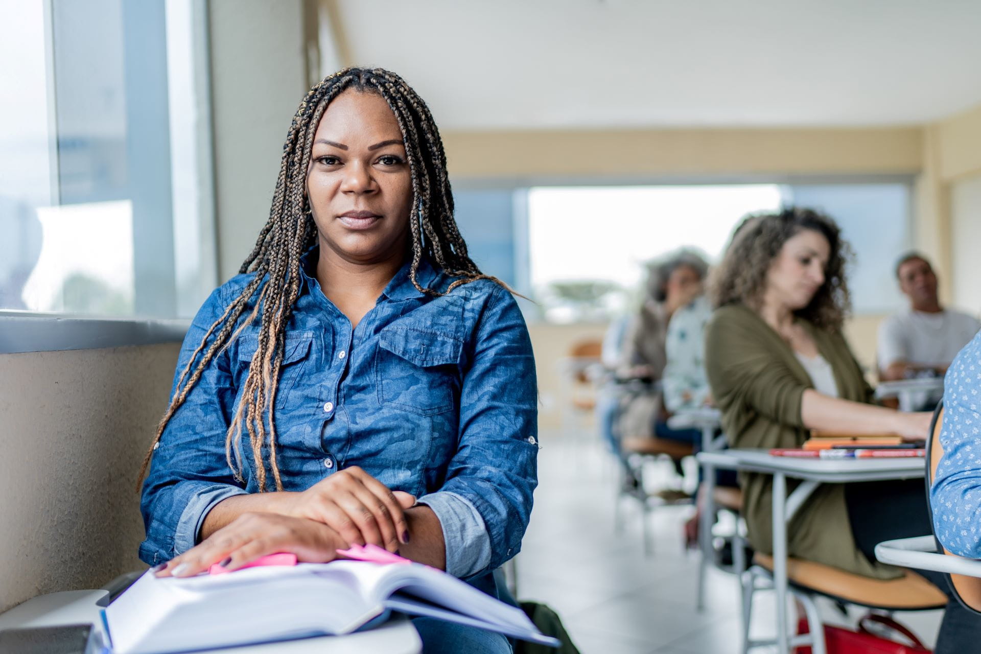 woman in classroom